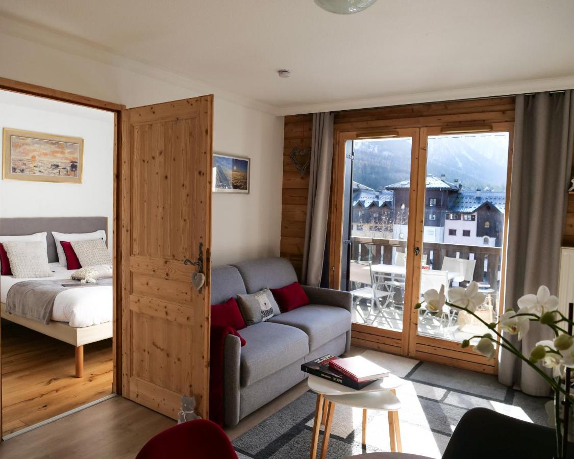 Mont Blanc 43, Vue Mont Blanc , Balcon, Parking Lejlighed Chamonix Eksteriør billede